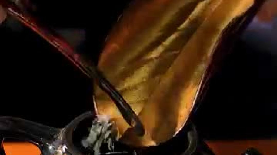 ⁣Turning a Leaf Into an Ancient Luxury Tool